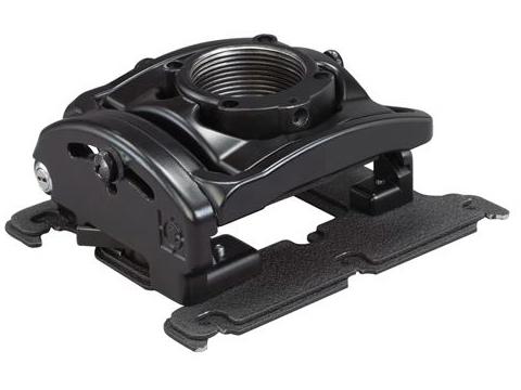 The CHIEF RPA Elite RPMA345 is a high-performance black projector mount featuring keyed locking for enhanced security. Designed for seamless integration with a wide range of projectors, it provides a durable, compact, and TAA-compliant mounting solution ideal for professional AV installations in commercial environments.
