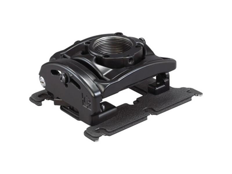 The CHIEF RPMB304 RPA Elite is a professional-grade projector mount that includes the SLM304 Key B interface in a sleek black finish. Designed for high-performance display setups, it is TAA compliant and manufactured in the United States, ensuring reliability and government procurement readiness.