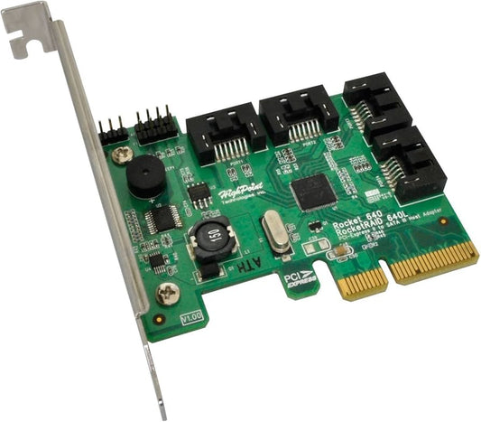 Contrôleur RAID SATA HighPoint RR640L PCIe 2.0 x4 4 ports 6 Gbit/s
