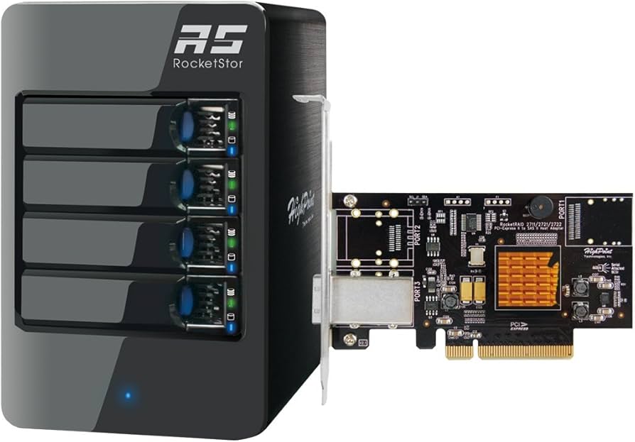 Boîtier RAID SAS/SATA HighPoint RocketStor 6414TS à 4 baies