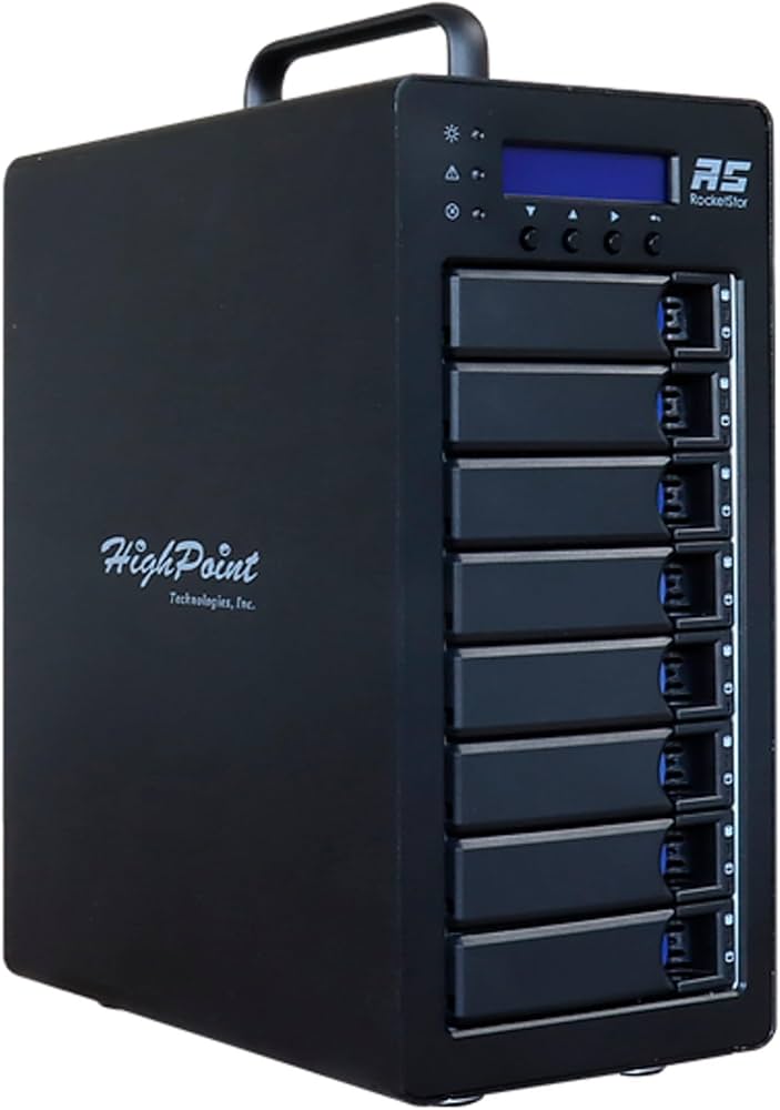 HIGHPOINT RocketStor 6618V Thunderbolt 3 8‑Bay RAID Enclosure