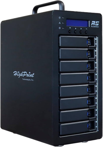 HIGHPOINT RocketStor 6618V Thunderbolt 3 8‑Bay RAID Enclosure