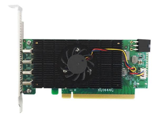HighPoint RU1444C is a high-speed USB host controller designed for demanding data applications. Featuring a PCIe 3.0 x16 interface and four USB-C 3.2 ports supporting 20Gb/s transfer speeds, it provides native xHCI support for driverless installation on Windows and Linux platforms. Engineered for reliability and high throughput, it's an ideal choice for professional environments.