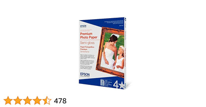 Papier photo brillant Epson, format Lettre, 20 feuilles (S041141)