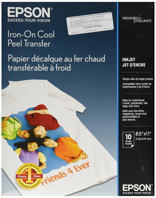 Iron-On Cool Peel Transfer Paper Letter