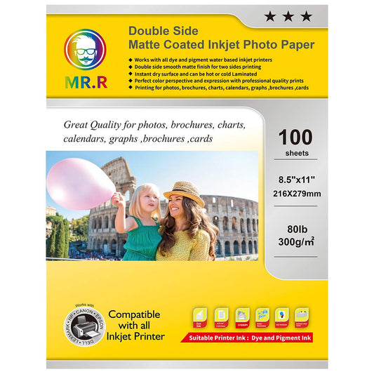 Papier mat double face EPSON, format lettre, 50 feuilles