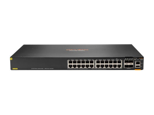 The HPE ANW 6300F is a high-performance 1U switch designed for enterprise-class networking. This 31-port wired switch delivers up to 50Gbps data transfer rate and integrates PoE+ capability with 370W power support. It features a robust ARM Cortex A72 processor, 8GB RAM, 32GB flash, and Layer 2/3 routing for optimized network efficiency, with a comprehensive remote and security management stack ideal for medium to large IT environments.