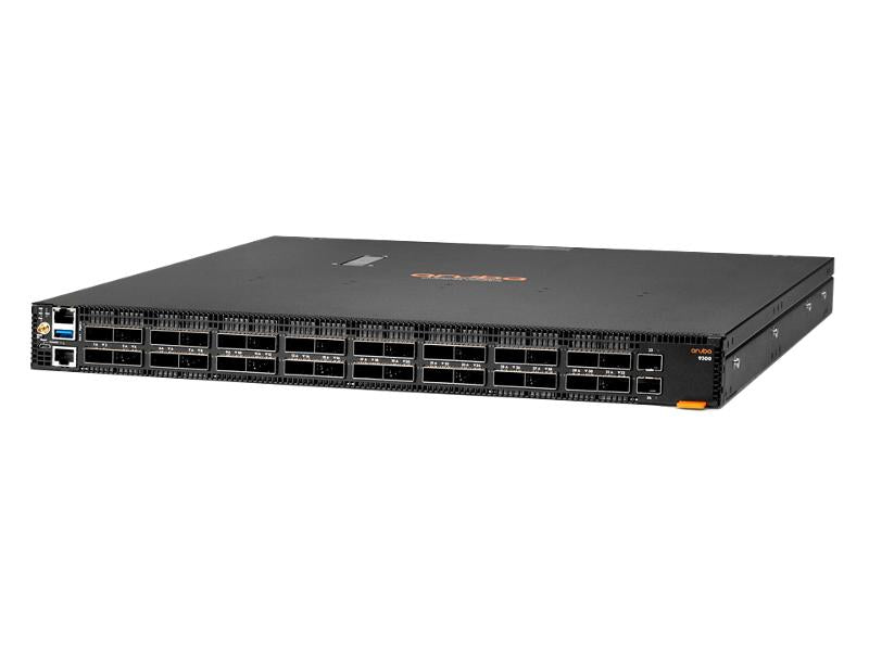 The HP Aruba 9300-32D Power2Port Switch Bundle delivers ultra-high-speed connectivity for modern enterprise networks. With 32 QSFP-DD ports supporting up to 400Gbps and robust memory specs, it's designed for high-performance data centers and bandwidth-intensive applications. Built in Taiwan and TAA compliant, this switch ensures both high performance and regulatory adherence.