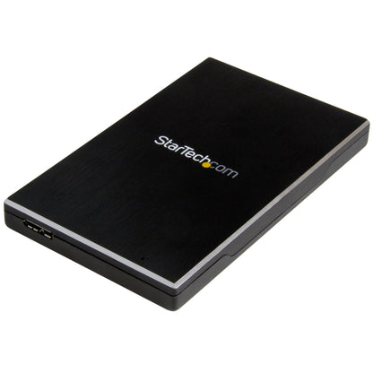 StarTech USB 3.1 Gen 2 2.5" SATA Drive Enclosure – Aluminum, Black