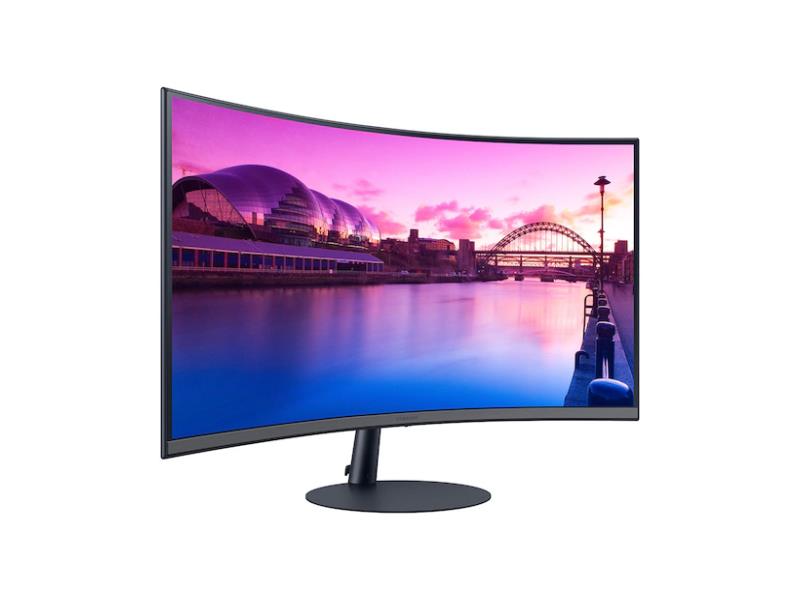 Samsung's S27C394EAN is a curved 27-inch Full HD monitor optimized for immersive viewing and reduced eye strain. Featuring a 1000R curvature and advanced VA technology, it delivers vibrant visuals with 88% DCI-P3 color coverage, 75 Hz refresh rate, and a 3000:1 contrast ratio, all packed in a sleek black casing with VESA mount compatibility.