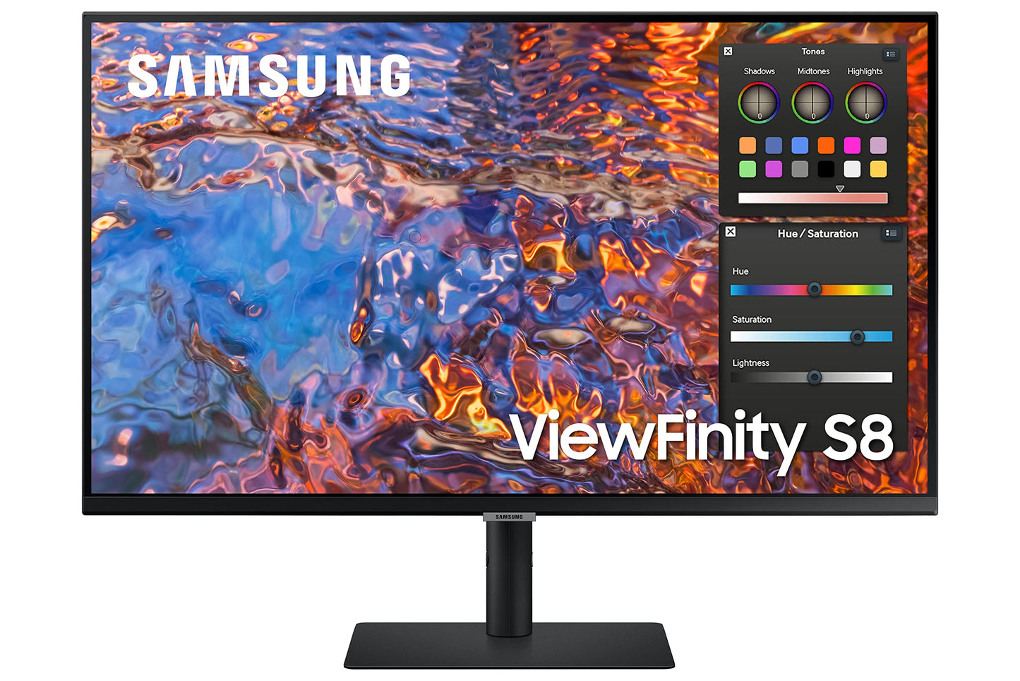 Écran IPS 4K UHD Samsung S80PB 32 pouces, HDMI/DP/USB, noir
