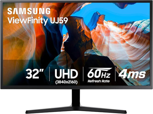 Écran IPS 4K UHD Samsung S80PB 32 pouces, HDMI/DP/USB, noir