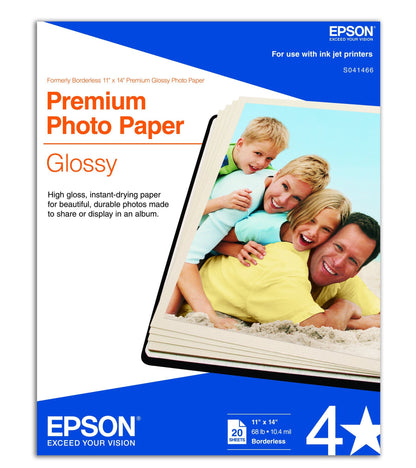 EPSON PHOTO PAPER GLOSSY 4x6, 20 Sheets