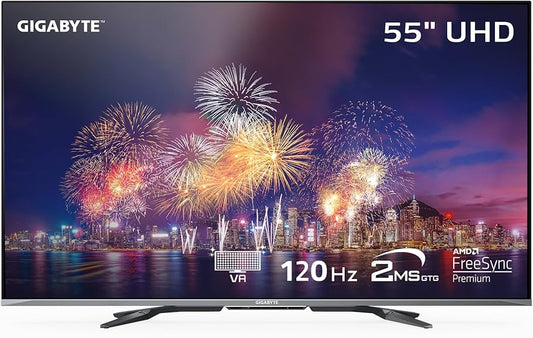 Écran plat 4K VA GIGABYTE S55U-SA 54,6 pouces, 120 Hz, HDR, HDMI 2.1