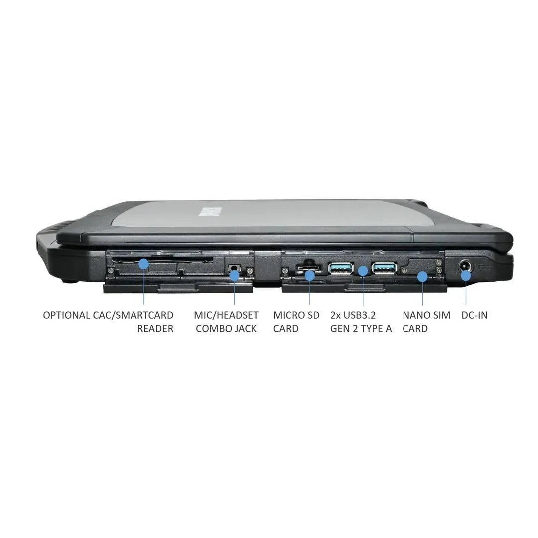 DURABOOK S15 Rugged Laptop, i5-1235U, 16GB RAM, 256GB SSD, Win 11 Pro