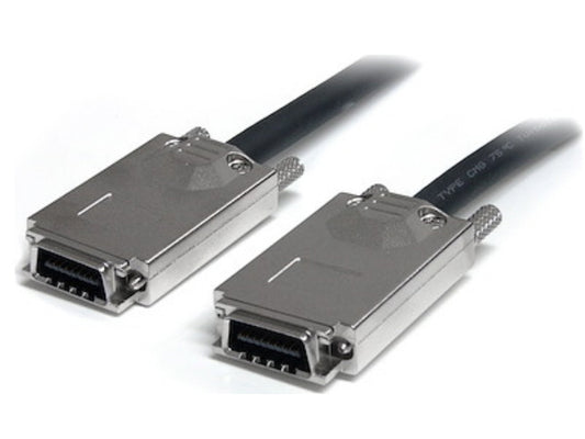 Connect your SFF-8470 SAS storage devices with a high-performance, TAA-Compliant solution. This 2-meter external SAS cable by StarTech features durable 2x (4x) SFF-8470 connectors with thumbscrews, supporting data transfer rates up to 6 Gbps. Designed for reliability and compliance, it’s ideal for enterprise-level storage deployments.