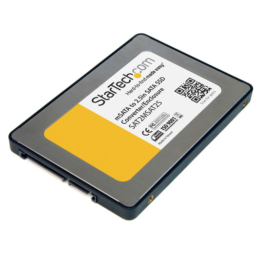StarTech 2.5" SATA to Mini SATA SSD Adapter Enclosure - SAT2MSAT25