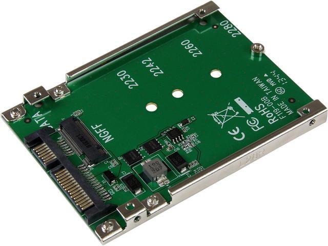 Adaptateur STARTECH M.2 SATA SSD vers SATA III 2,5 pouces, cadre ouvert, 7 mm, SAT32M225