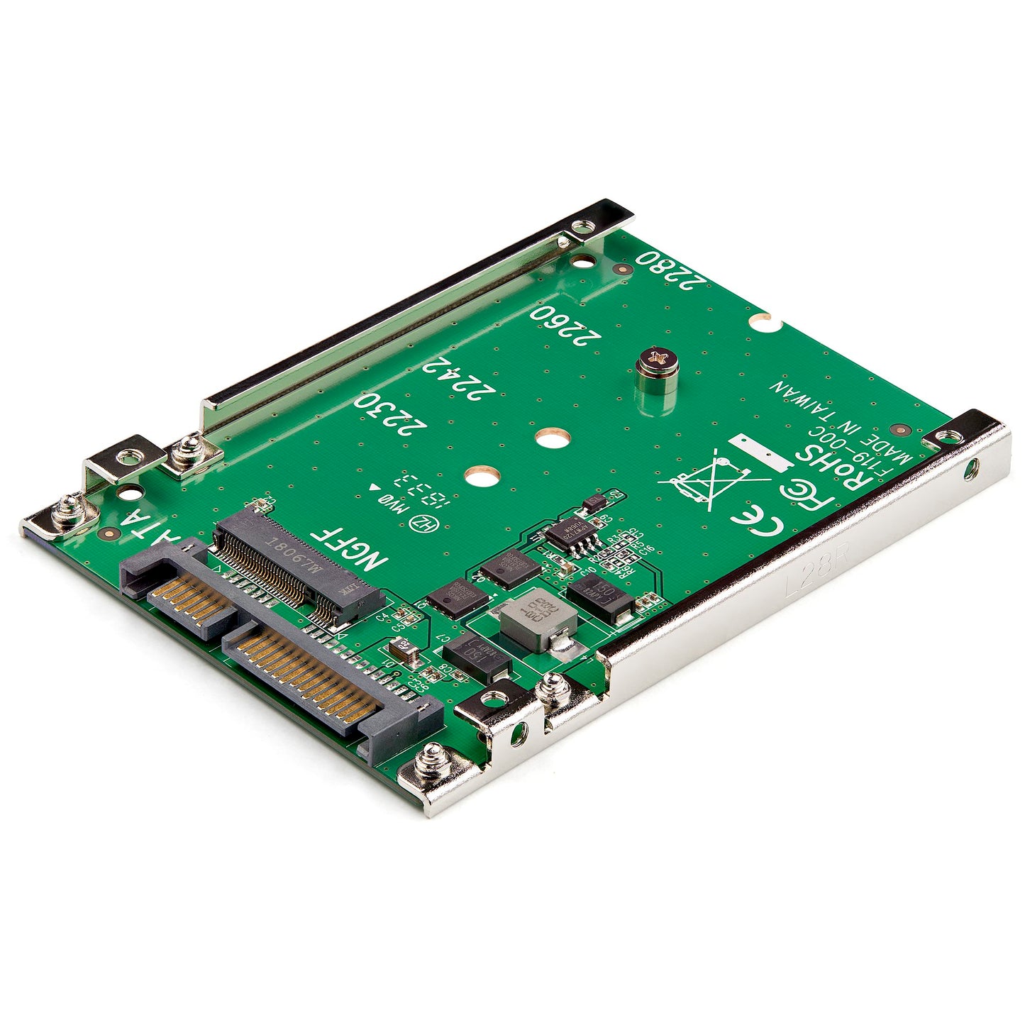 Adaptateur STARTECH M.2 SATA SSD vers SATA III 2,5 pouces, cadre ouvert, 7 mm, SAT32M225