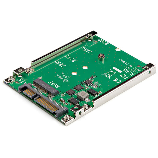 Adaptateur STARTECH M.2 SATA SSD vers SATA III 2,5 pouces, cadre ouvert, 7 mm, SAT32M225