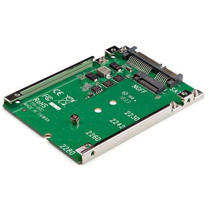 Adaptateur STARTECH M.2 SATA SSD vers SATA III 2,5 pouces, cadre ouvert, 7 mm, SAT32M225