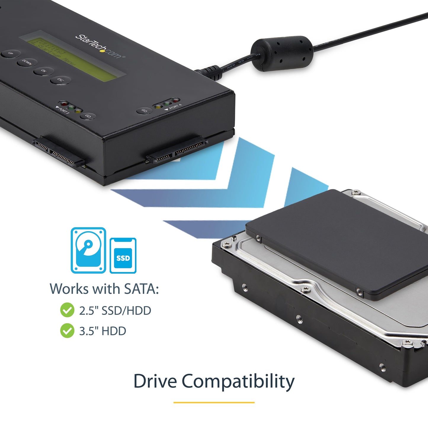 StarTech 4 Bay SATA Hard Drive Eraser - SATERASER4