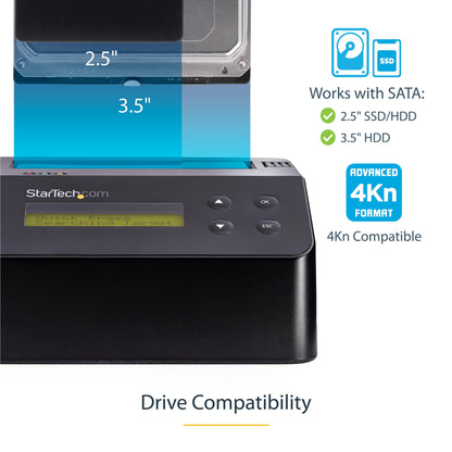 StarTech Standalone Hard Drive Eraser with 4Kn Support - SDOCK1EU3P2
