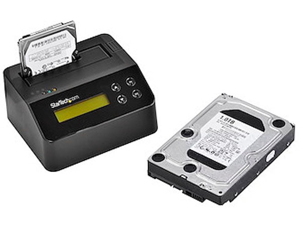 Securely erase SATA hard drives or access them with ease using the StarTech USB 3.0 Standalone Drive Eraser & Dock. Designed for professionals who need reliable drive wiping or quick access to 2.5/3.5-inch SATA drives, this dual-purpose device supports standalone operations without a host system. Built with a sturdy black enclosure and compliant with TAA and RoHS standards, it ensures operational trust and global compatibility.