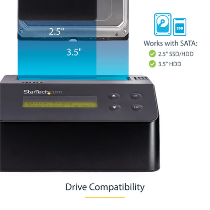 Station d'accueil et effaceur de disque dur autonome USB 3.0 StarTech - SDOCK1EU3P