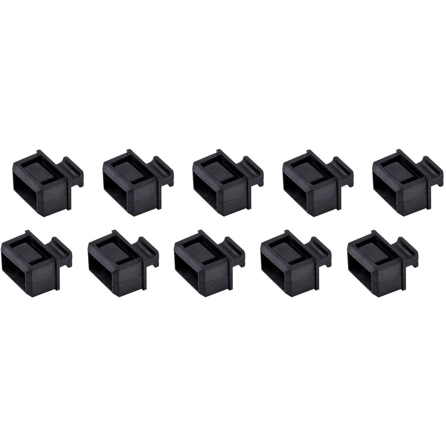 Lot de 10 caches anti-poussière StarTech SFP/SFP+ avec languettes en TPE – SFPCAP10