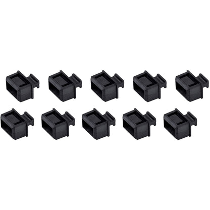 Lot de 10 caches anti-poussière StarTech SFP/SFP+ avec languettes en TPE – SFPCAP10