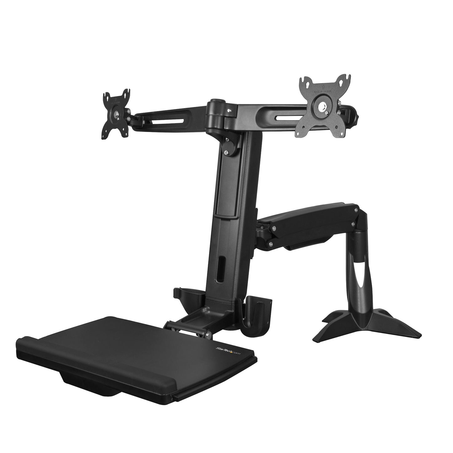 Bras d'écran assis-debout StarTech avec plateau pour clavier pour écran 27 pouces