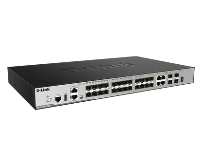 Commutateur géré L3 D-Link DGS-3630-28SC, 28 ports SFP + 4 ports SFP+ 10 GbE