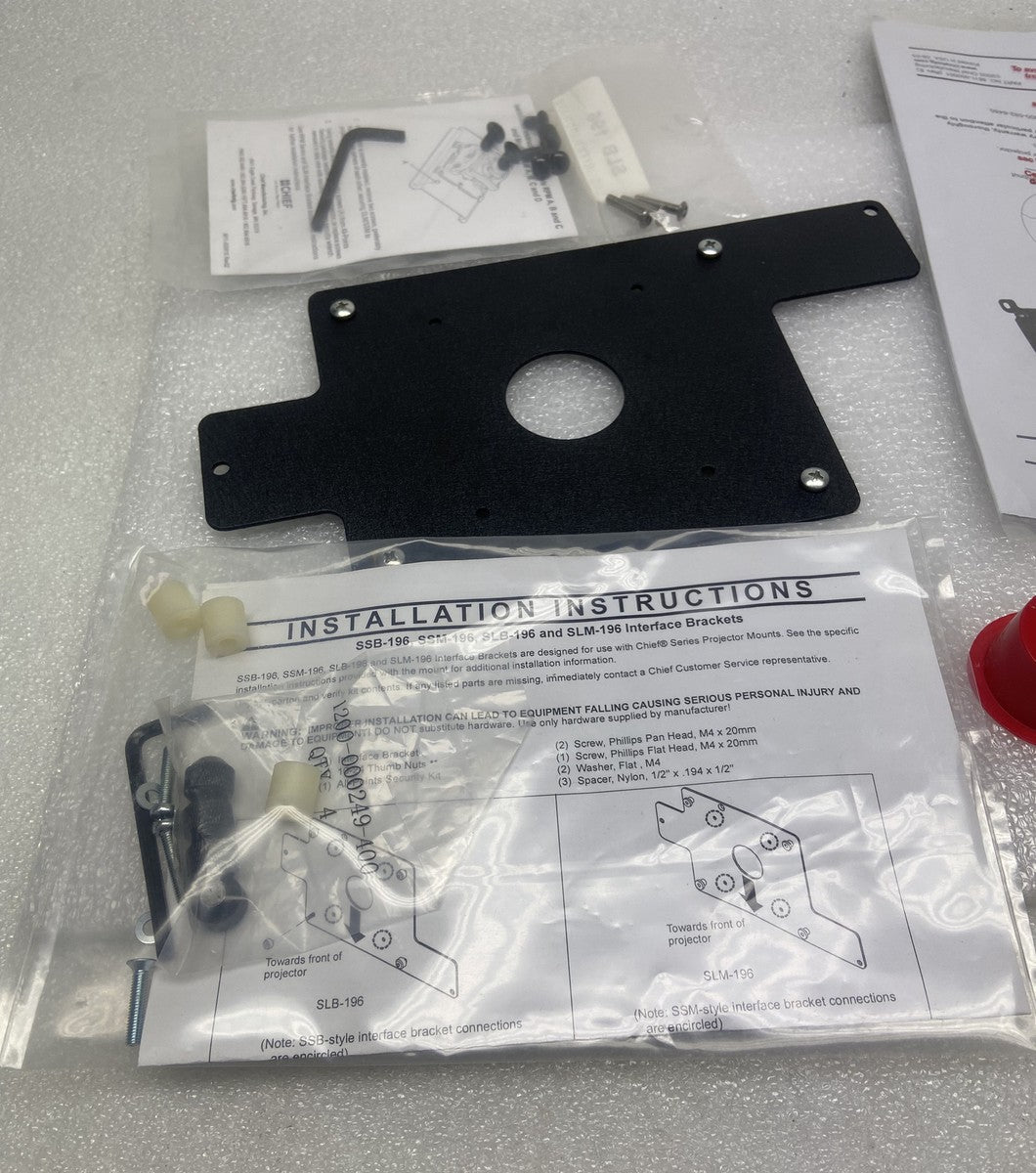 CHIEF SLB196 Projector Interface Bracket Kit
