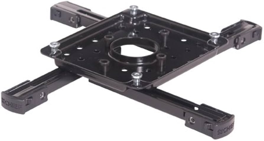 Support d'interface de montage de projecteur personnalisé CHIEF SLB298, noir