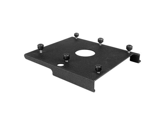 The CHIEF SLB343 Custom RPA Interface Bracket is a precision-engineered accessory designed specifically for mounting projectors. Built in the United States and TAA compliant, this black bracket integrates with CHIEF RPA projector mounts to ensure optimal suitability and secure installations in professional A/V setups.