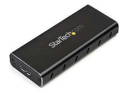 Turn your M.2 SATA SSD into a high-speed portable storage solution with the STARTECH USB 3.1 enclosure. Designed for USB-C enabled devices like MacBook, Chromebook Pixel, or Dell XPS, this compact and durable unit delivers fast data transfer with USB 3.2 Gen 2 and supports SSD drives for superior performance. Built with a sleek aluminum housing, it offers reliability, speed, and TAA compliance in a lightweight form factor.
