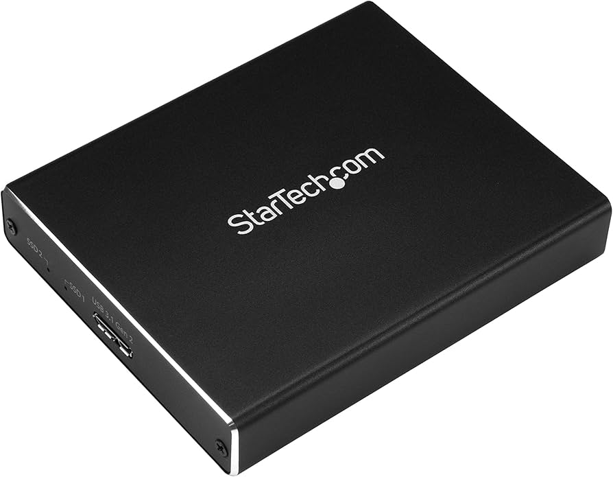 StarTech Dual M.2 SATA SSD Enclosure USB 3.1 Gen 2 RAID – SM22BU31C3R