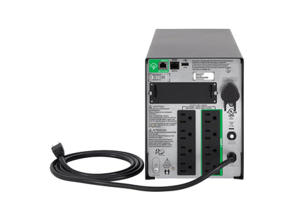 APC Smart-UPS 1500VA offers reliable line-interactive power protection with 1000W capacity and pure sine wave output. Featuring SmartConnect, multiple output ports, and TAA compliance, it’s ideal for critical business IT equipment. Includes a 3-year warranty and supports environmental standards like RoHS and ENERGY STAR.