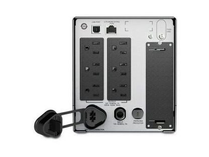 The APC Smart-UPS 750VA 120V SHIPBOARD (SMT750X93) delivers essential power protection with line-interactive technology and robust output of 500W/750VA. Featuring six NEMA 5-15R outlets and a 3-year repair-or-replace service (excluding battery), this UPS is built for mission-critical environments requiring uninterrupted operation and shipboard compliance.