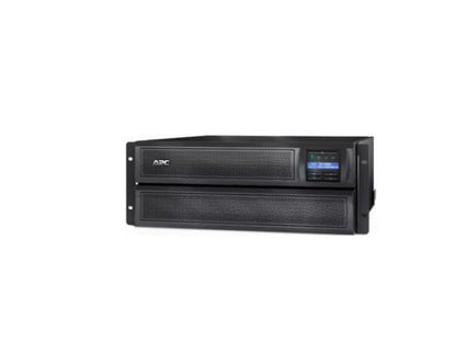 The APC Smart-UPS X 3000VA provides high-performance power protection for servers, network equipment, and industrial applications in space-constrained environments. Featuring line-interactive technology, a rack/tower convertible 4U design, and a short-depth chassis, it is especially suited for use in shallow enclosures or tight racks. TAA-compliant and made in the USA, it comes with an extended runtime capability and includes a 3-year warranty.