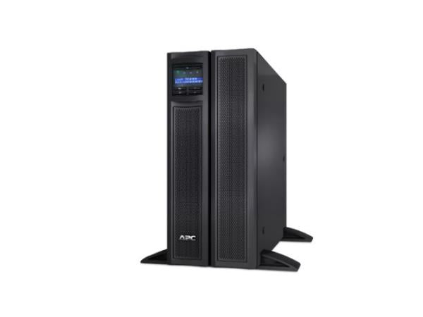The APC Smart-UPS X 3000VA provides high-performance power protection for servers, network equipment, and industrial applications in space-constrained environments. Featuring line-interactive technology, a rack/tower convertible 4U design, and a short-depth chassis, it is especially suited for use in shallow enclosures or tight racks. TAA-compliant and made in the USA, it comes with an extended runtime capability and includes a 3-year warranty.