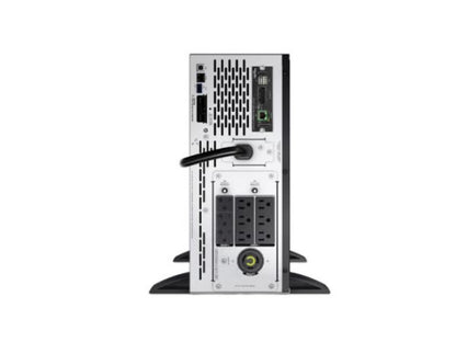 The APC Smart-UPS X 3000VA provides high-performance power protection for servers, network equipment, and industrial applications in space-constrained environments. Featuring line-interactive technology, a rack/tower convertible 4U design, and a short-depth chassis, it is especially suited for use in shallow enclosures or tight racks. TAA-compliant and made in the USA, it comes with an extended runtime capability and includes a 3-year warranty.