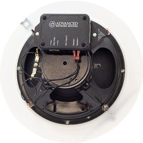 Haut-parleur de plafond IP Cisco rond avec microphone intégré