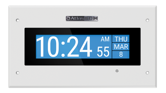 Écran LCD mural CISCO ATLAS IP-DM avec micro, PoE+, blanc
