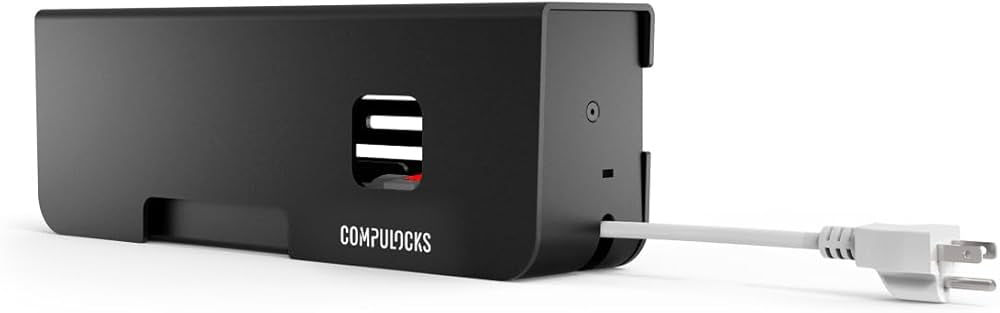 Compulocks Security Power Strip US 6 Plugs Black