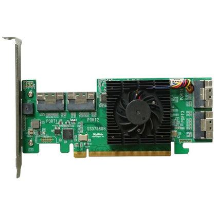 HighPoint SSD7580B PCIe 4.0 x16 8-Port NVMe RAID Controller