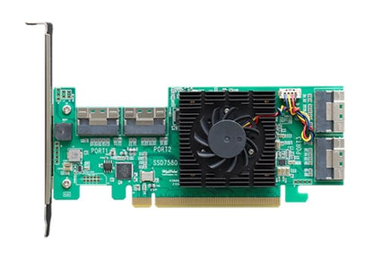 HighPoint SSD7580C 8-Port U.2/U.3 PCIe 4.0 NVMe RAID Controller