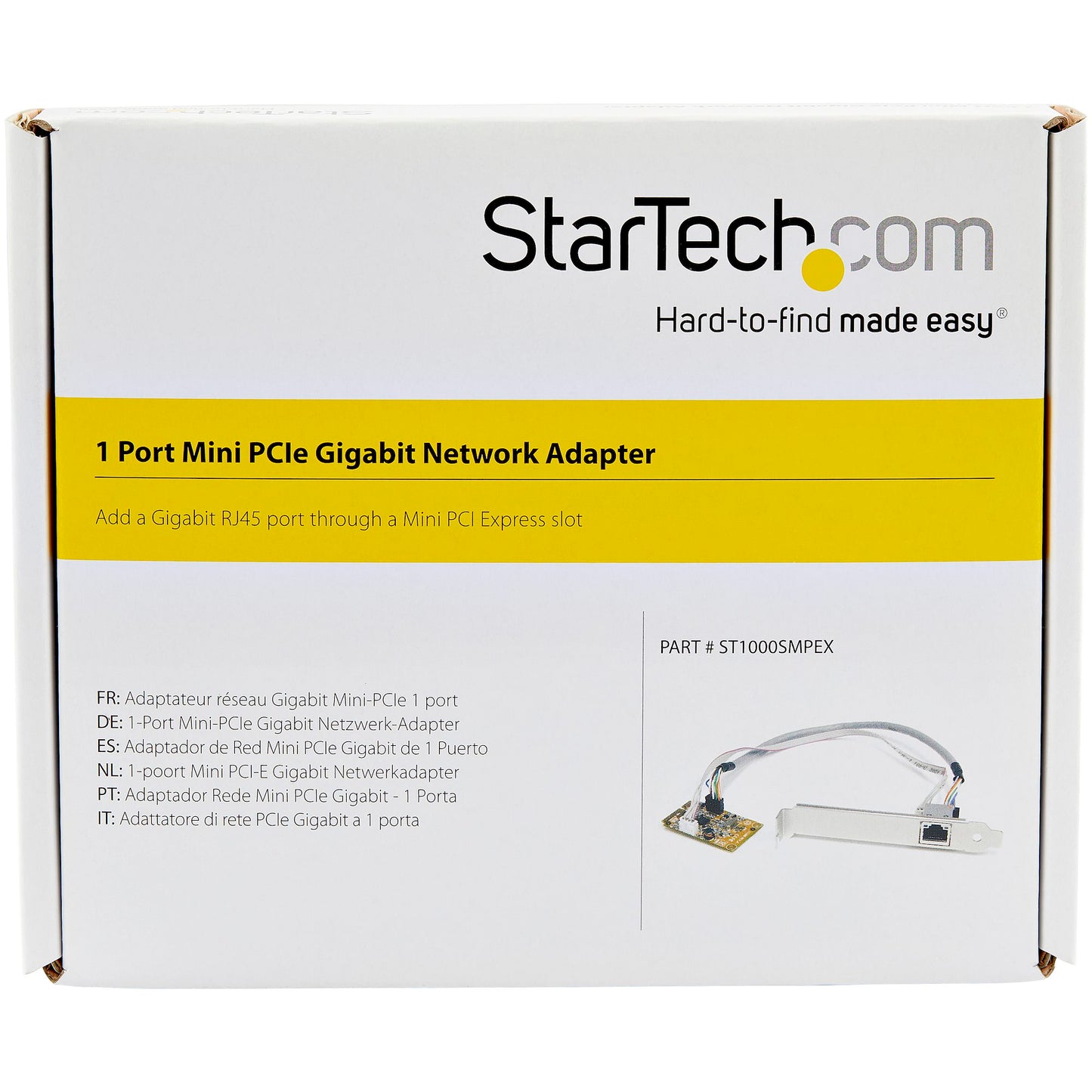 Carte adaptateur réseau StarTech MINI PCIe Gigabit RJ45