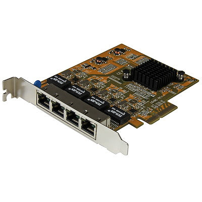 Carte adaptateur réseau Gigabit PCIe 4 ports StarTech ST1000SPEX43